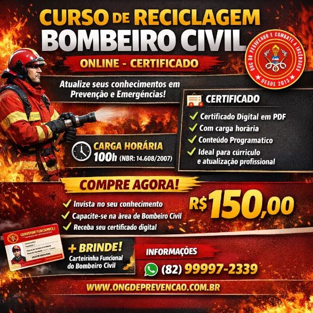 CURSO DE RECICLAGEM BOMBEIRO CIVIL 