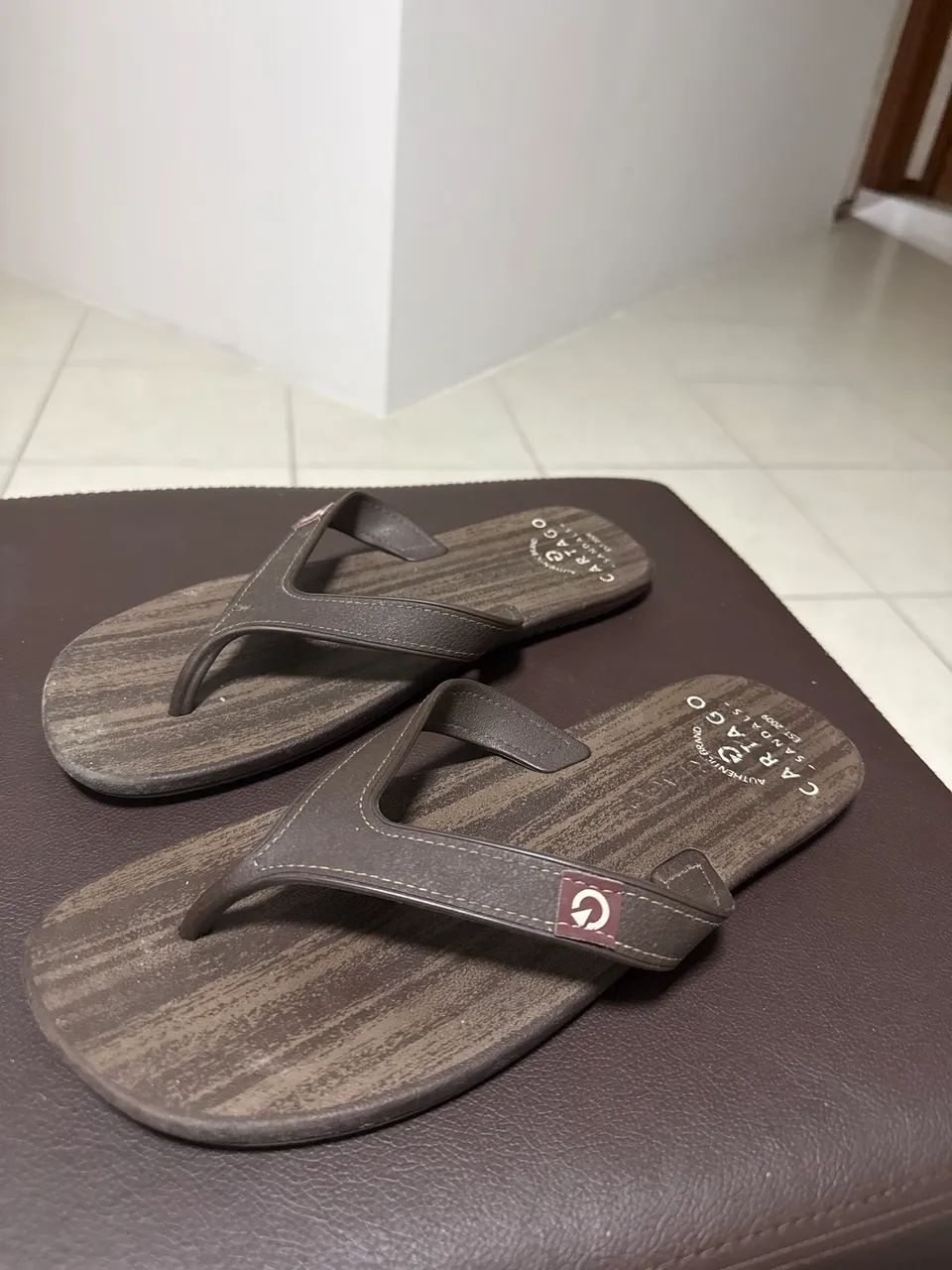 Chinelo Marrom - Tamanho 42