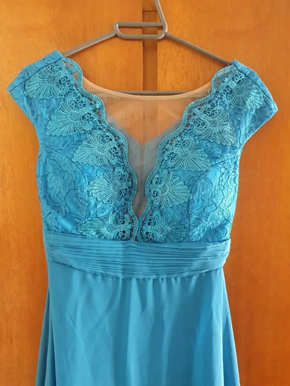 Vestido de festa longo verde - Foto 3
