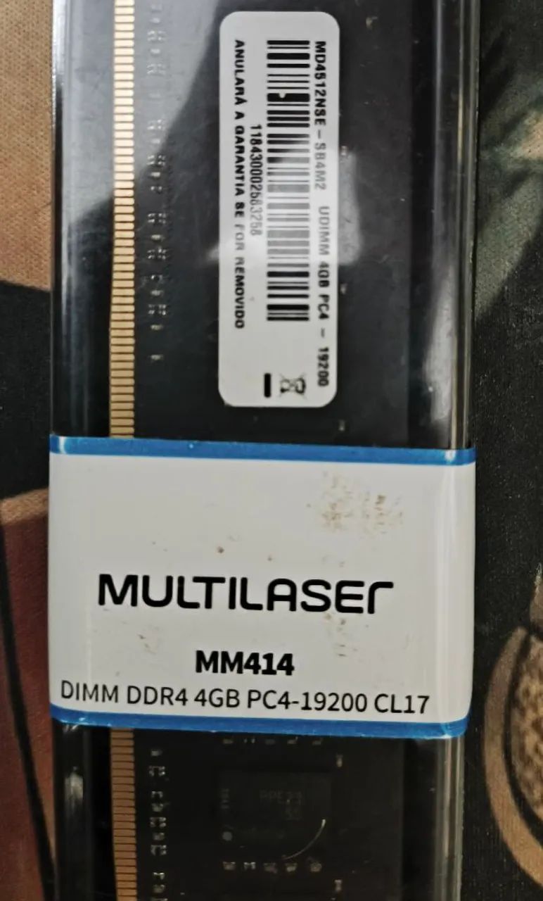 Memória NOVA 4gb DDR4 (Parcelo Sem Juros)