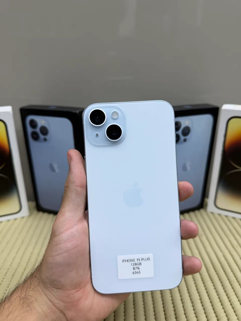 IPHONE 15 PLUS 128GB AZUL 5G PEÇA ÚNICA EXCLUSIVA PROMOÇÃO TOP