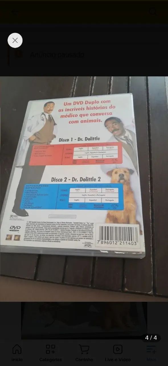 Dvd duplo dr dolittle - Foto 4