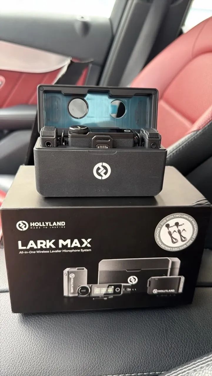 Microfone sem fio hollyland lark max duo
