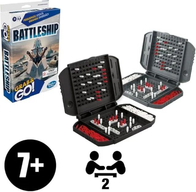 Battleship Grab & Go - Batalha Naval - Jogo de Tabuleiro - Board Game - Foto 2