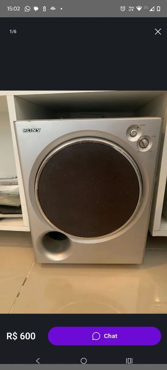 Subwoofer da Sony ativo - Foto 2