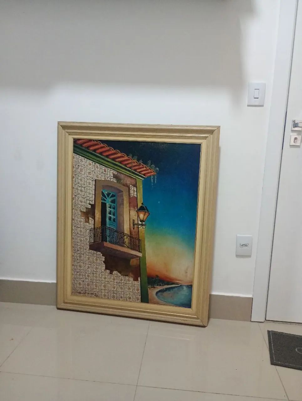 Quadro tintura a óleo 