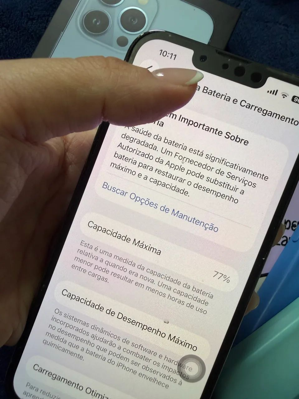 iPhone 13pro 128GB sem marcas- azul sierra - Foto 4