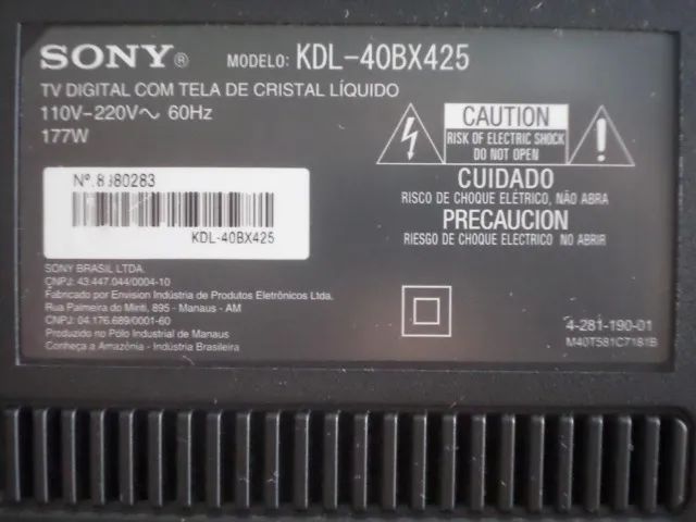 Tv Sony Kdl 40BX425 ( Usada Nao E Smart ) - Foto 5