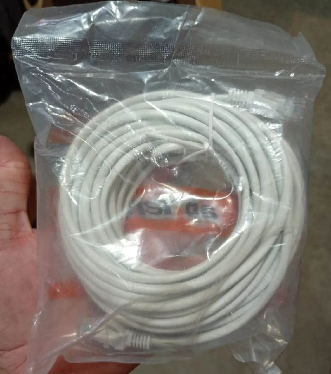 Cabo Fino De Rede Internet Cat 6a 10 Gbps Rj45 Lan 20 Metros - Foto 2