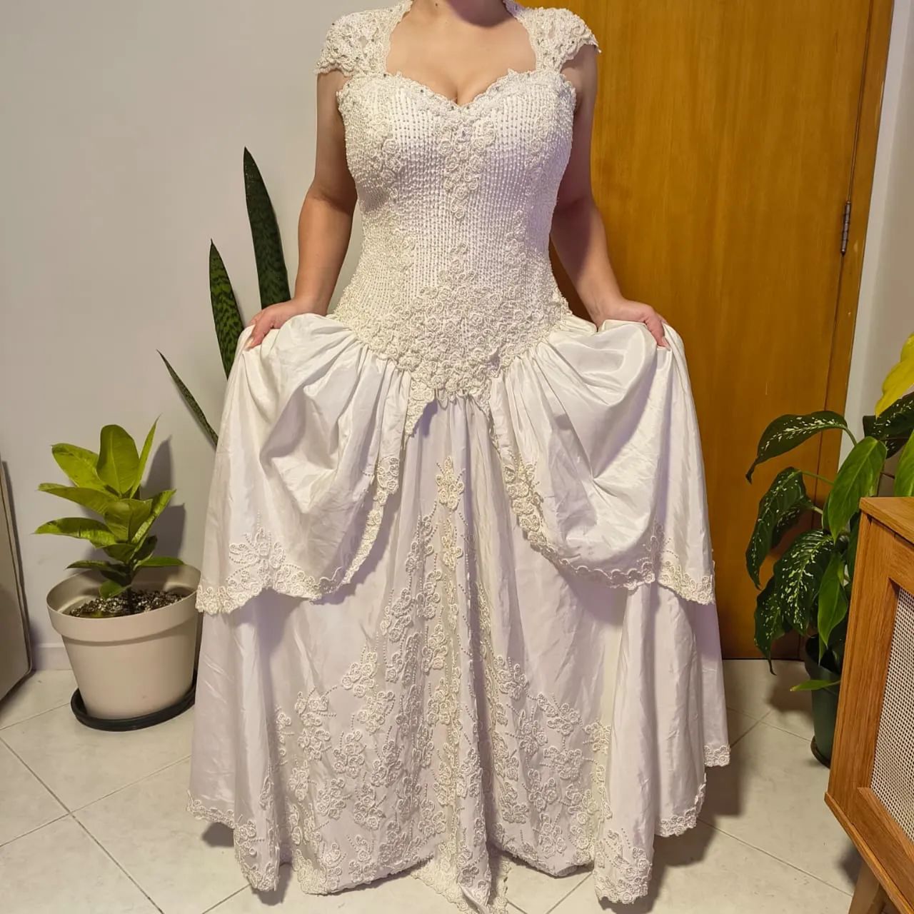 Vestido de noiva bordado 