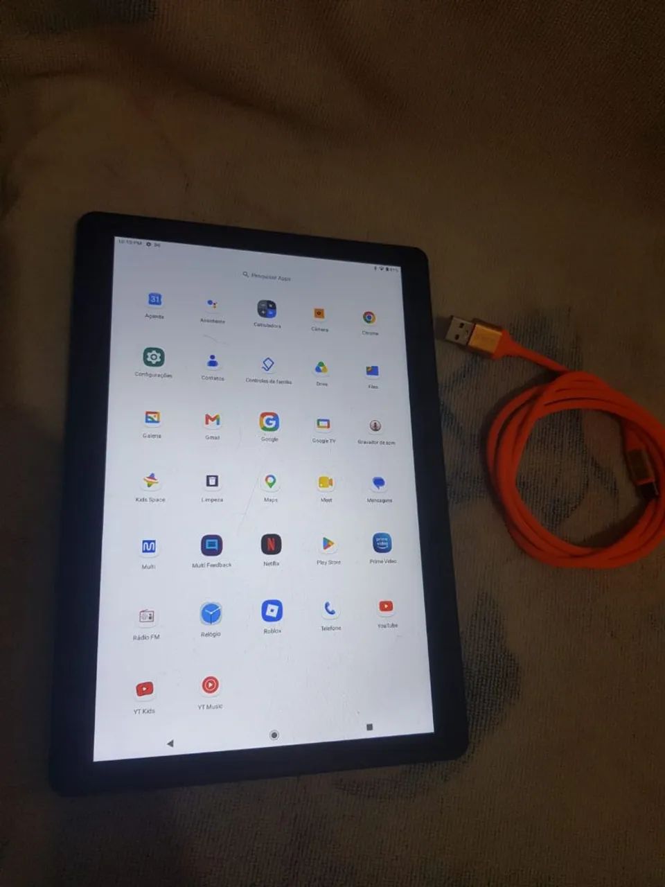 Tablet M10 grandão + capa 32 GBS - Foto 5