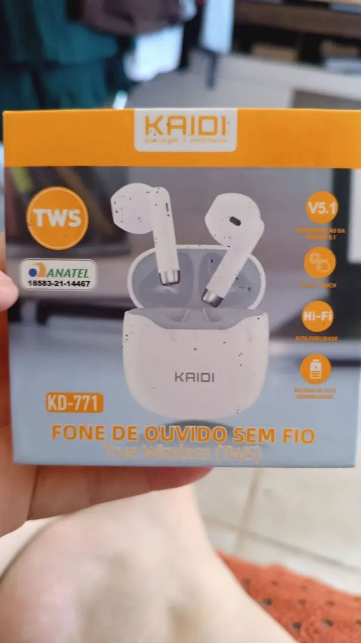 Vendo esse fone bluetooth da kaidi  - Foto 3