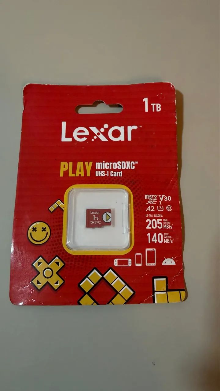 Cartão de memória lexar play