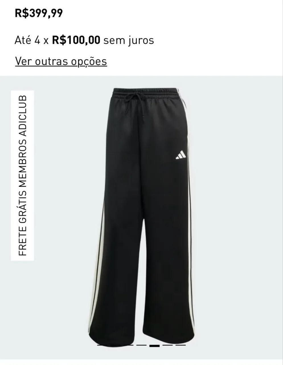 Calça Adidas original preta 