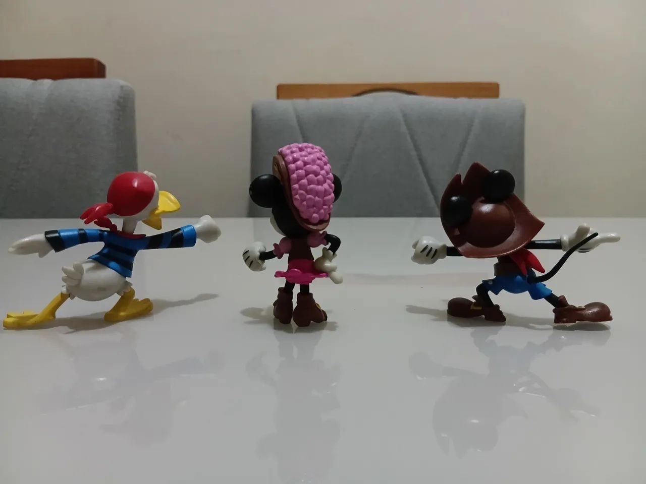 kit 3 bonecos disney mickey minnie e donald - Foto 2