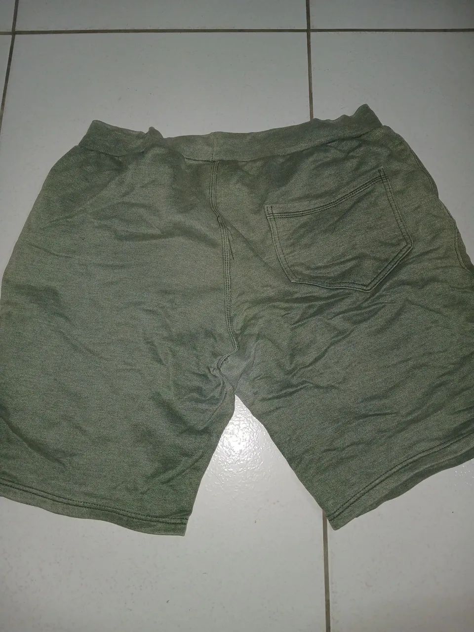 Shorte Masculino Verde de Algodão - Foto 2