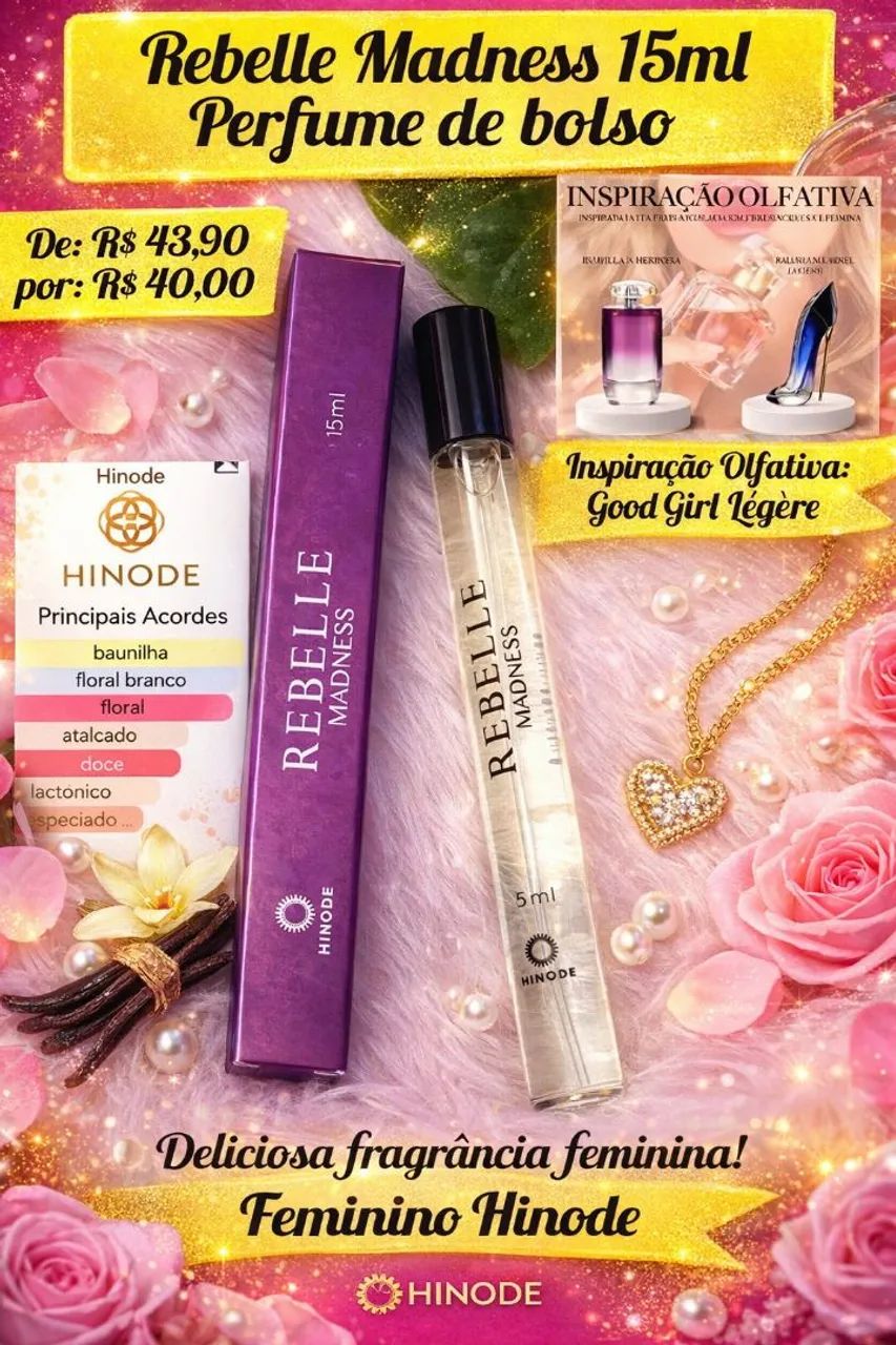 REBELLE MADNESS HINODE 15ML POCKET( PERFUME DE BOLSO)