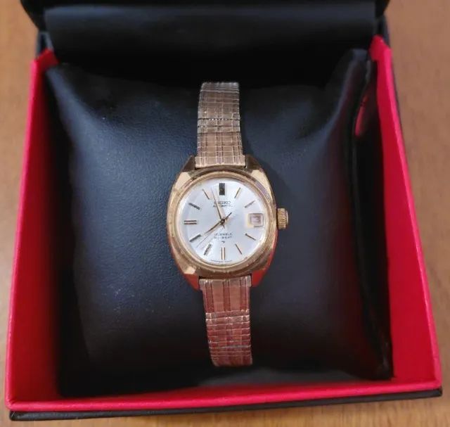 relógio seiko vintage automático dourado - Foto 2