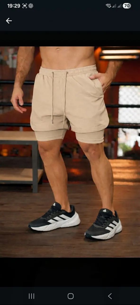 bermuda termica 2 em 1 dryfit em quantidade 