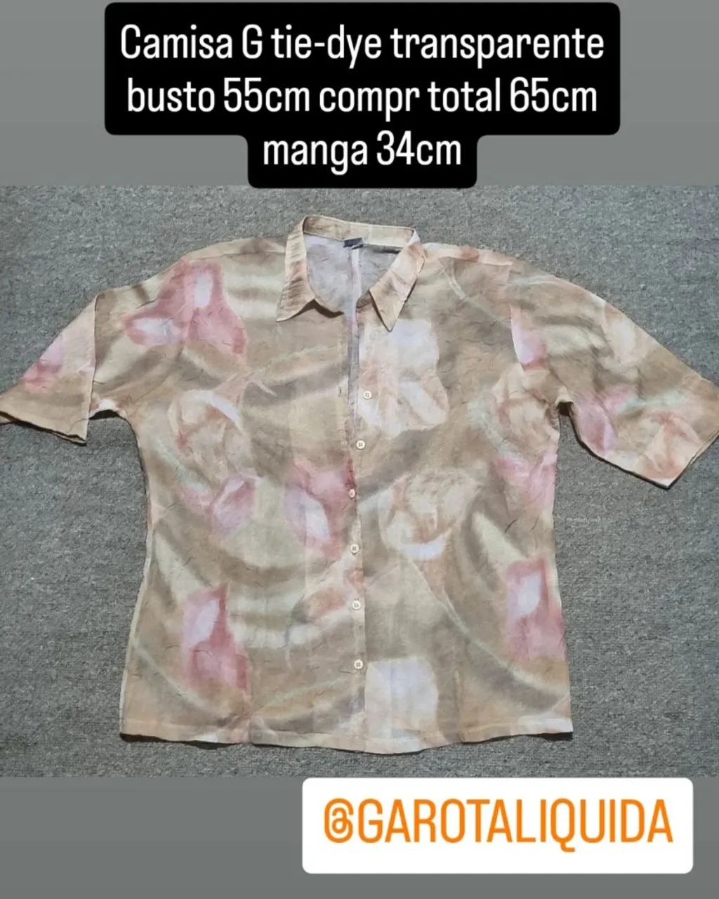 Camisa G transparente linda