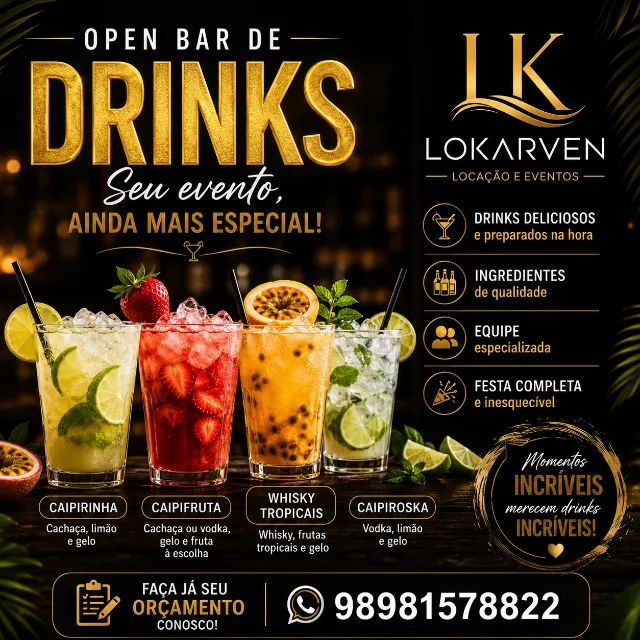 OPEN BAR DE DRINKS 