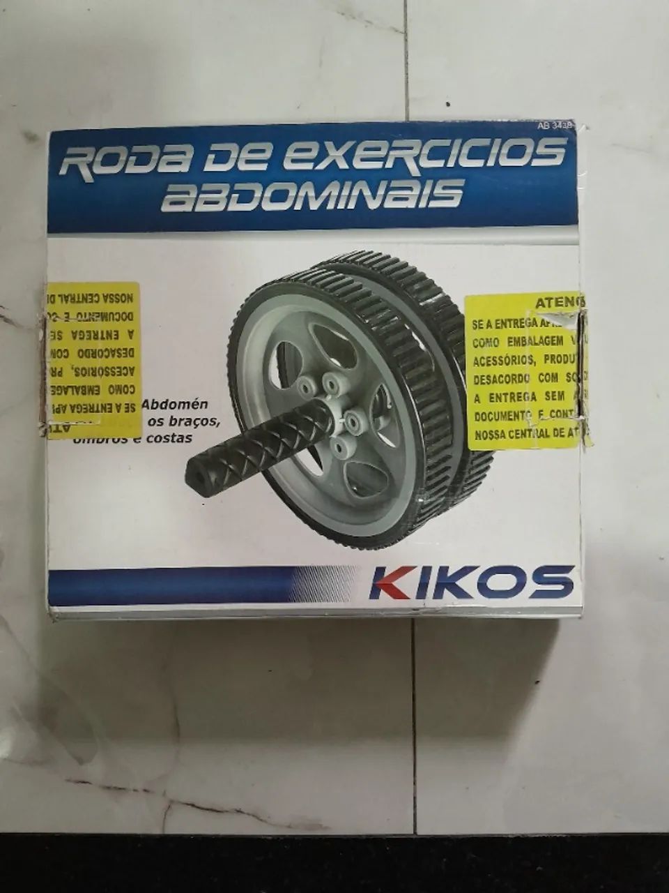 roda de exercícios abdominais kikos preta - Foto 2
