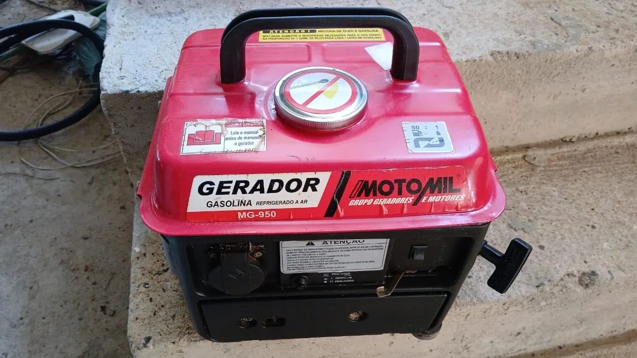 Gerador Motomil MG-950 a Gasolina - Portátil e Econômico - Foto 4