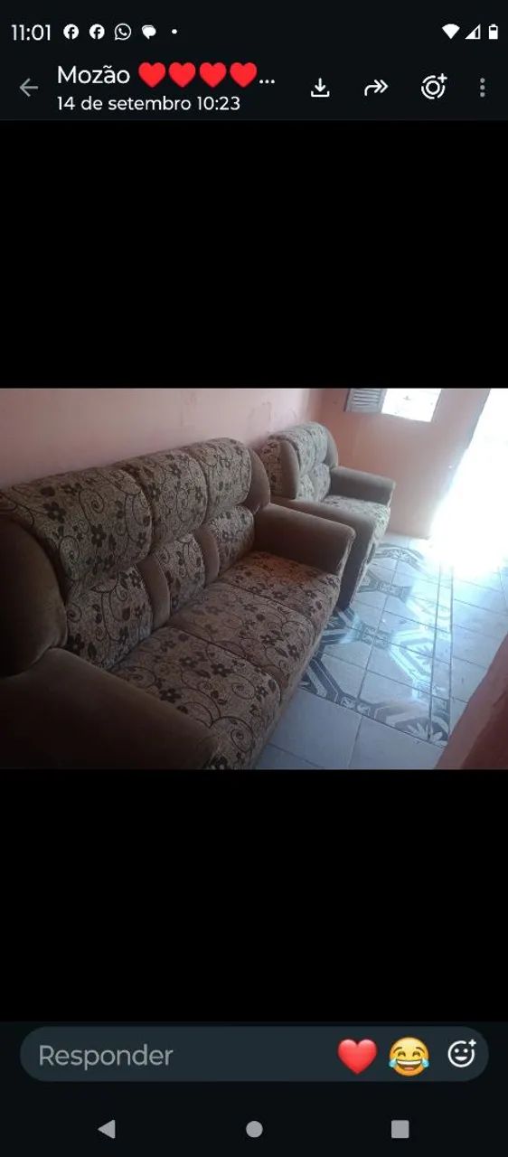 Estou vendendo este sofá de dois e três lugares interessados liggar para *04  - Foto 4
