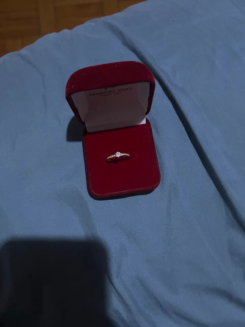 Anel solitário 18k