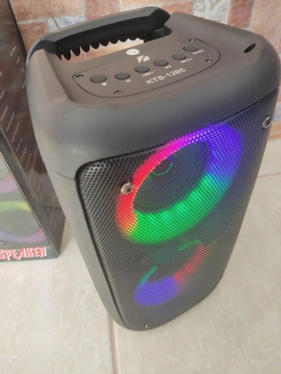 Caixa de som Bt Com RGB e Entrada Microfone - Faço entrega - Foto 5