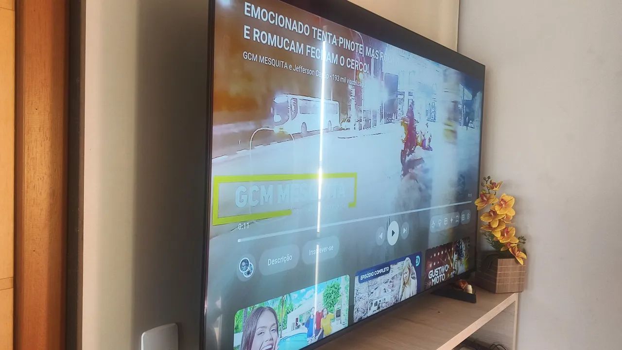 Sansung com vídeo game