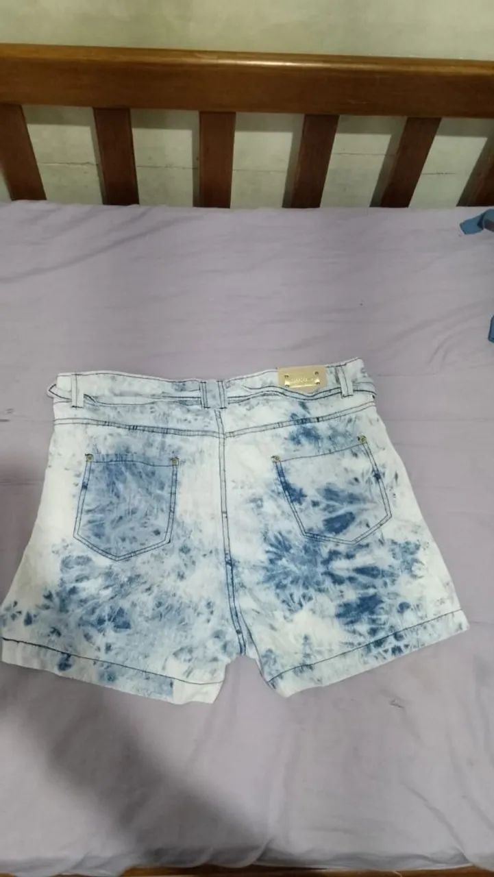 Short jeans lavado feminino  - Foto 2