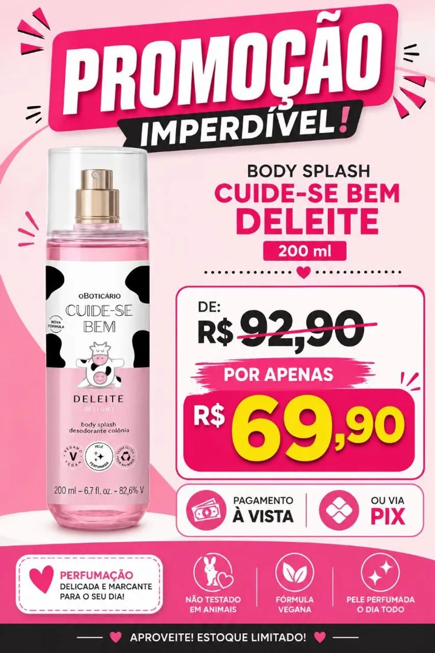 Body Splash o boticário 