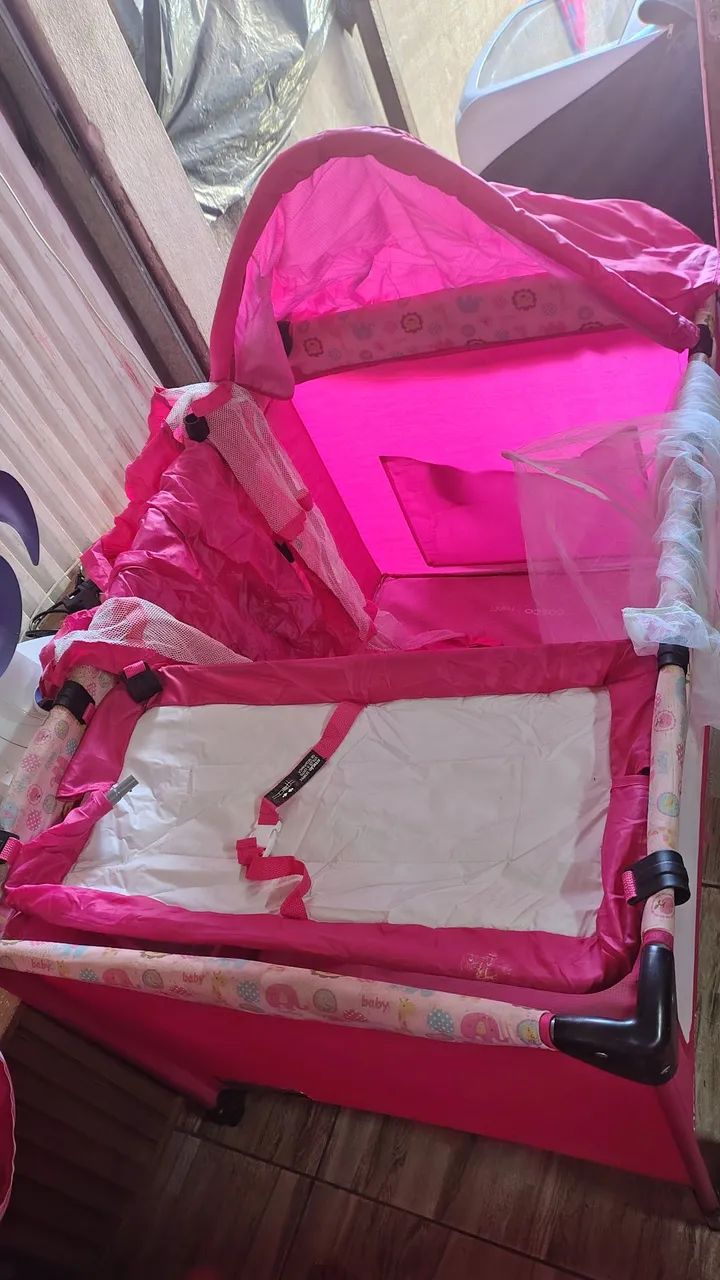 Cercadinho infantil rosa - Foto 5