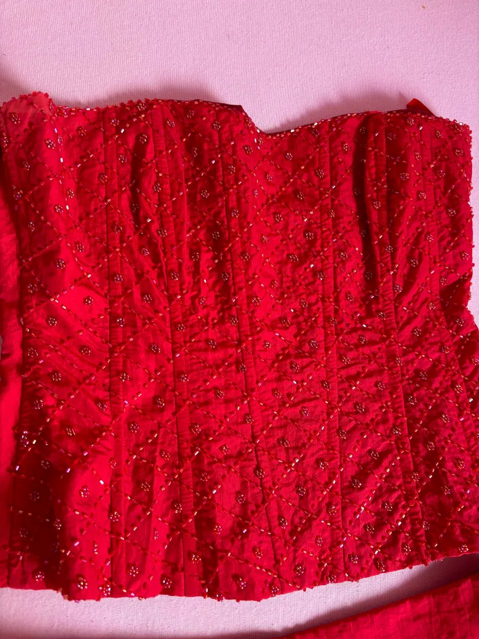 Corpete e Saia social vermelho vestido - Foto 2