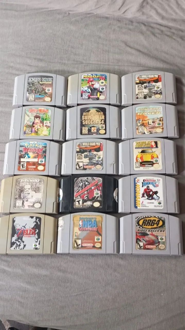 Jogos Nintendo 64 original funcionando 