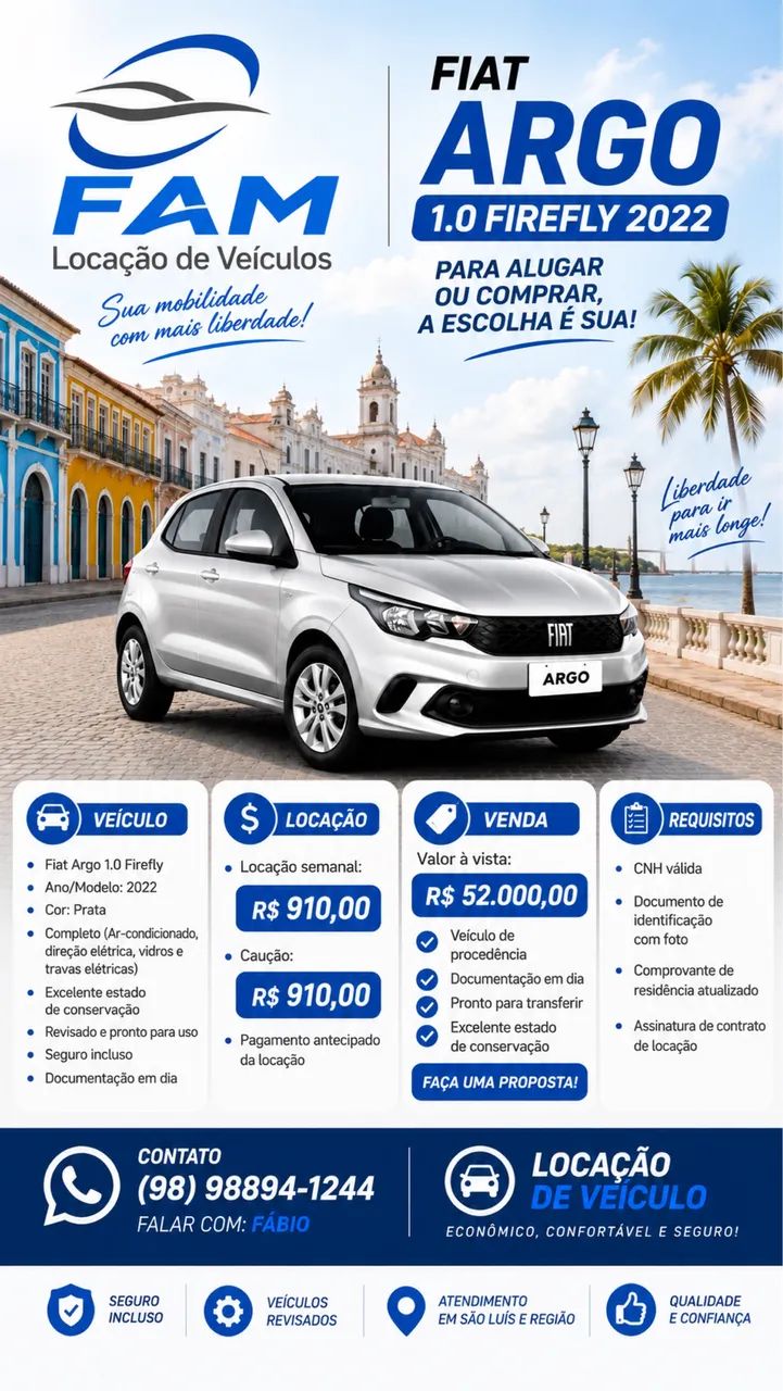 Fiat Argo 1.0 6V FLEX 2022