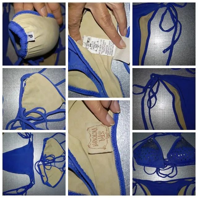 Biquíni Azul com Detalhes Tam. P - Foto 4
