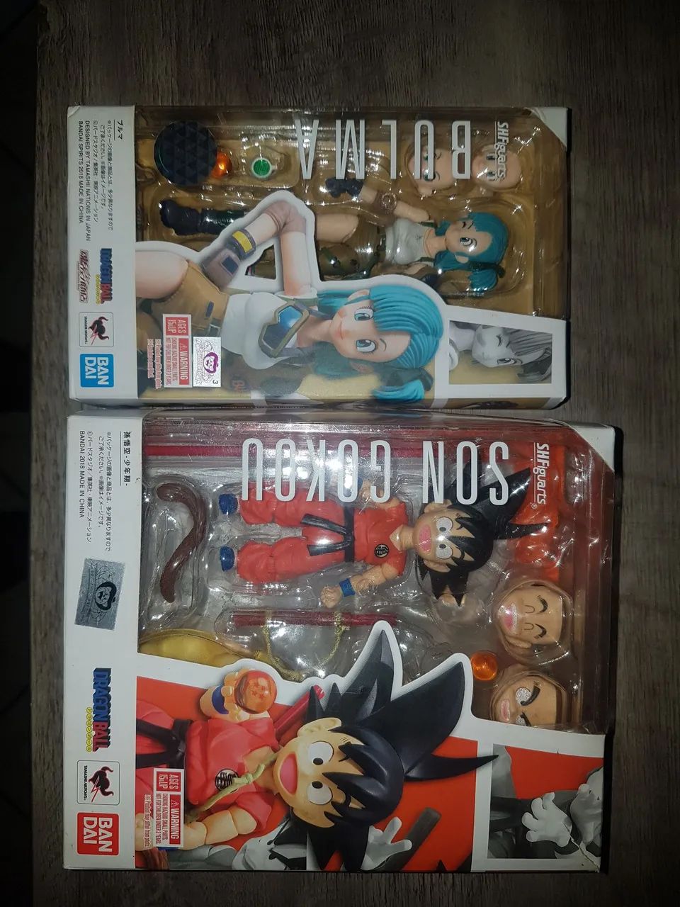 Goku kid, bulma s h figuarts bandai 