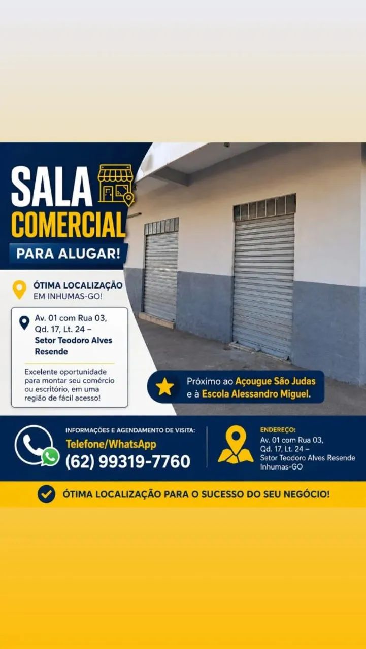 Sala comercial- Inhumas/Go
