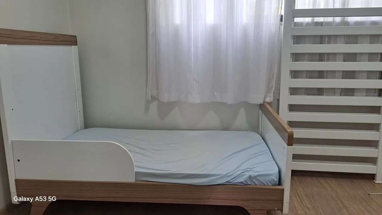 Jogo quarto bebê berço/cama cômoda e armario - Foto 2