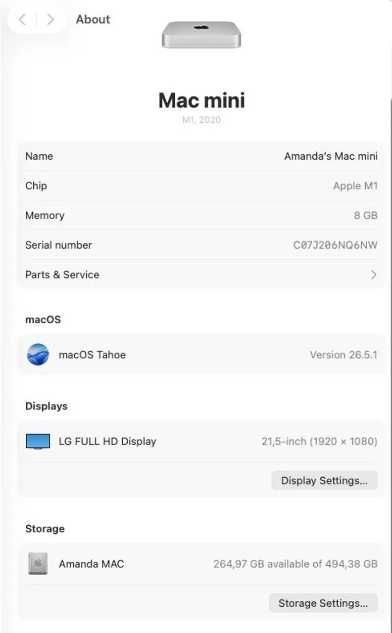 Mac Mini M1 8 Gb/512 SSD - Foto 5
