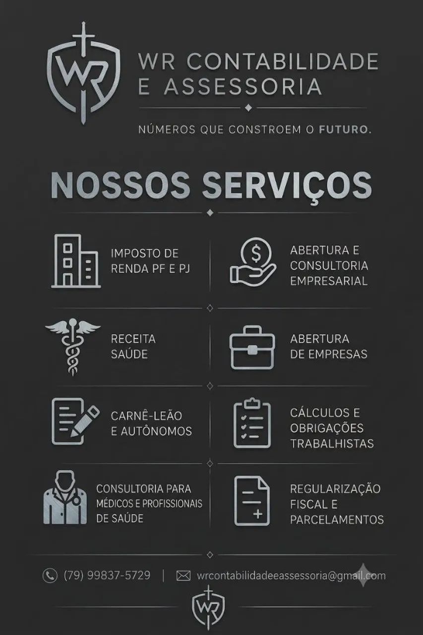 Serviços Contábeis/Contador/Decore/Comprovação de renda