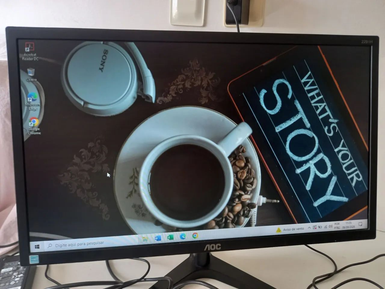 MONITOR AOC / 22" (MUITO NOVO)