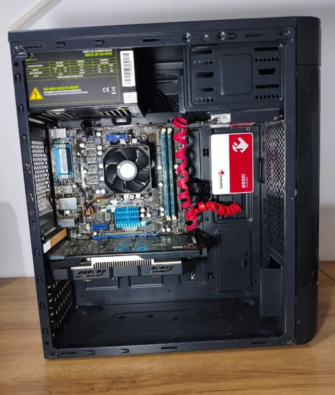 PC completo AMD FX4300/ 8Gb / R7 250X para jogos leves - Foto 4