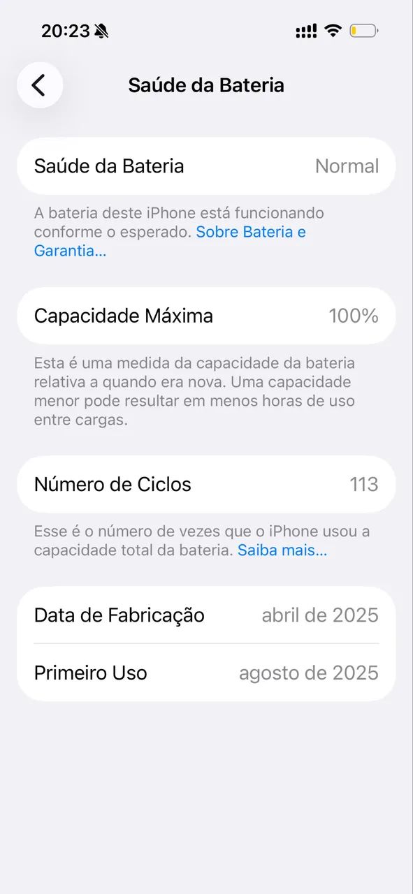 iPhone 16 128g. 5 meses de uso e saúde da bateria 100%. Com nota fiscal. - Foto 4