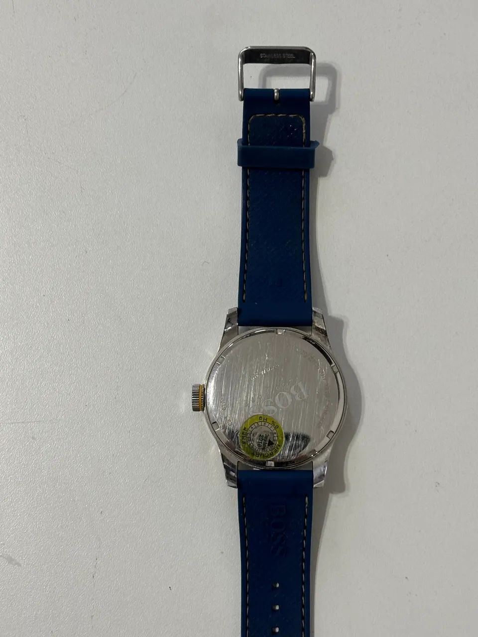 Relógio Hugo Boss Original Masculino - Azul - Pulseira Couro - Foto 4