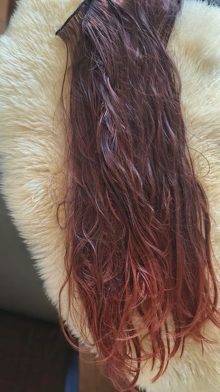 Mega hair fibra mesclado 