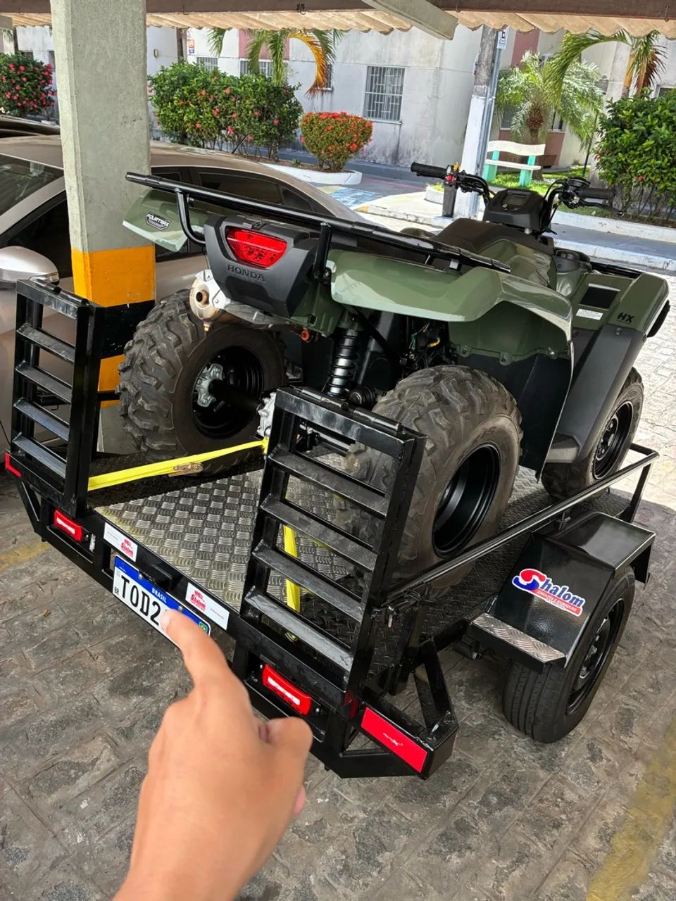 Quadriciclo TRX 420 honda + Reboque - Foto 5