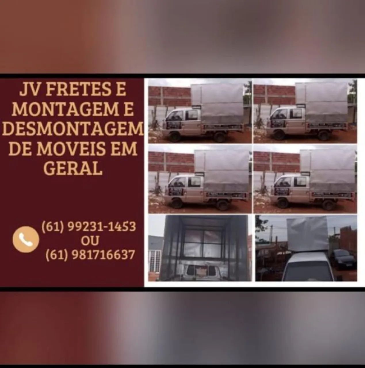 Jv fretes e montagem e desmontagem de móveis em geral 